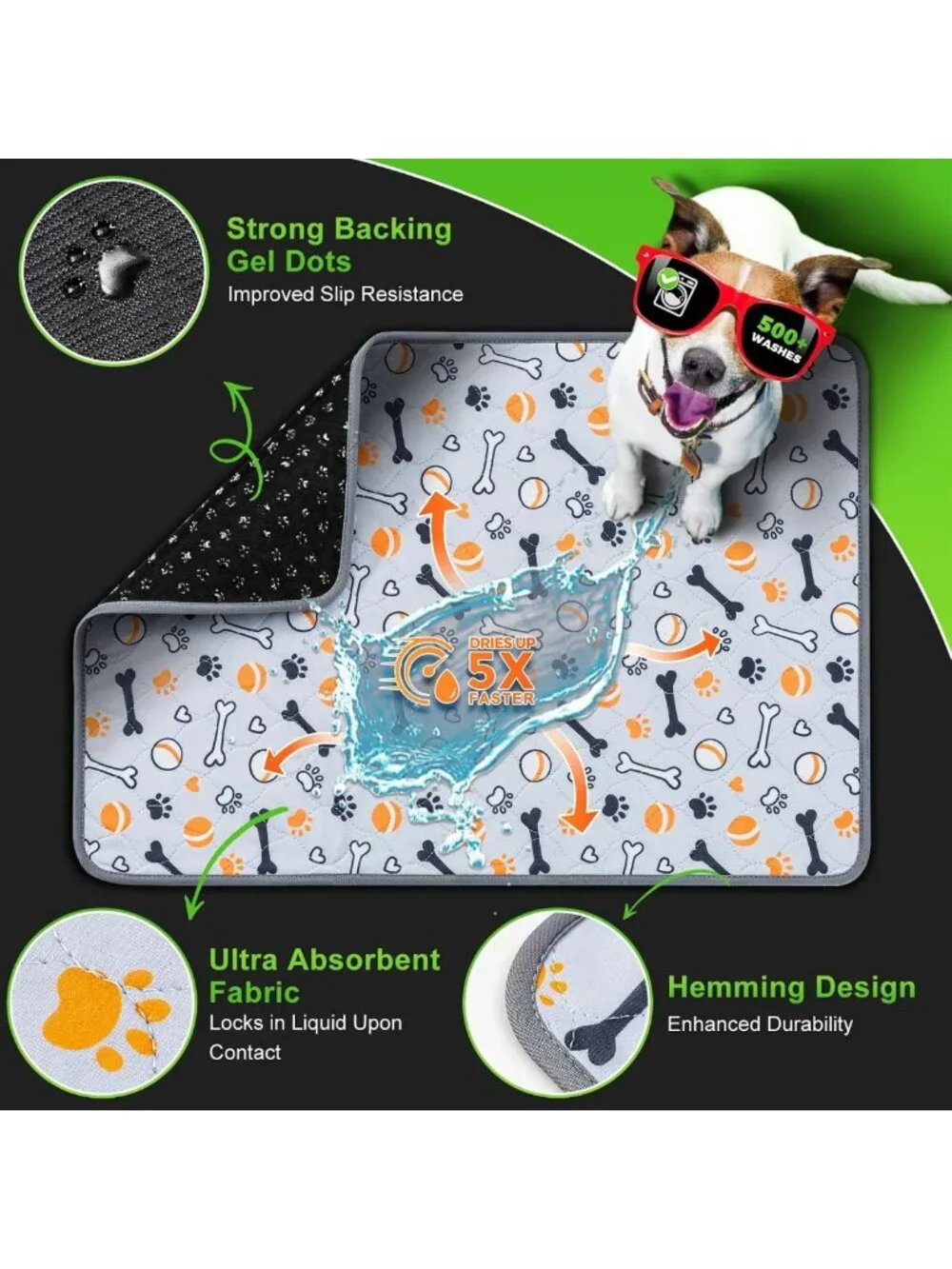 Reusable Dog Pee Pads, 28